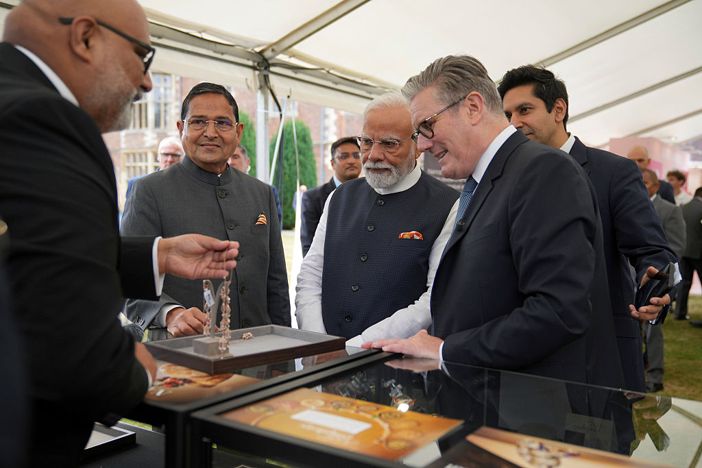 UK Prime Minister Starmer Hosts India's Prime Minister Modi At Chequers