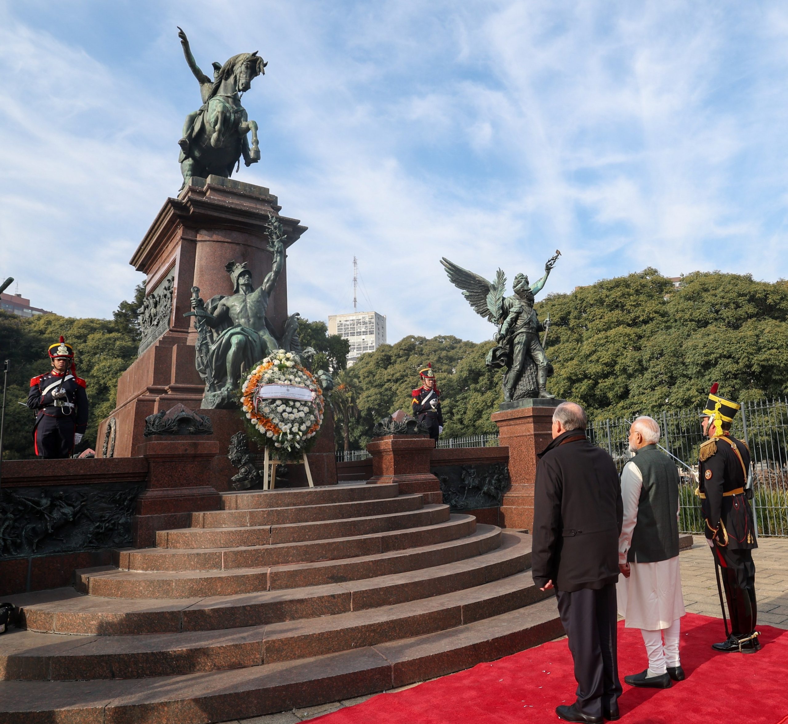 PM Modi begins historic Argentina visit by paying tribute to country’s liberator