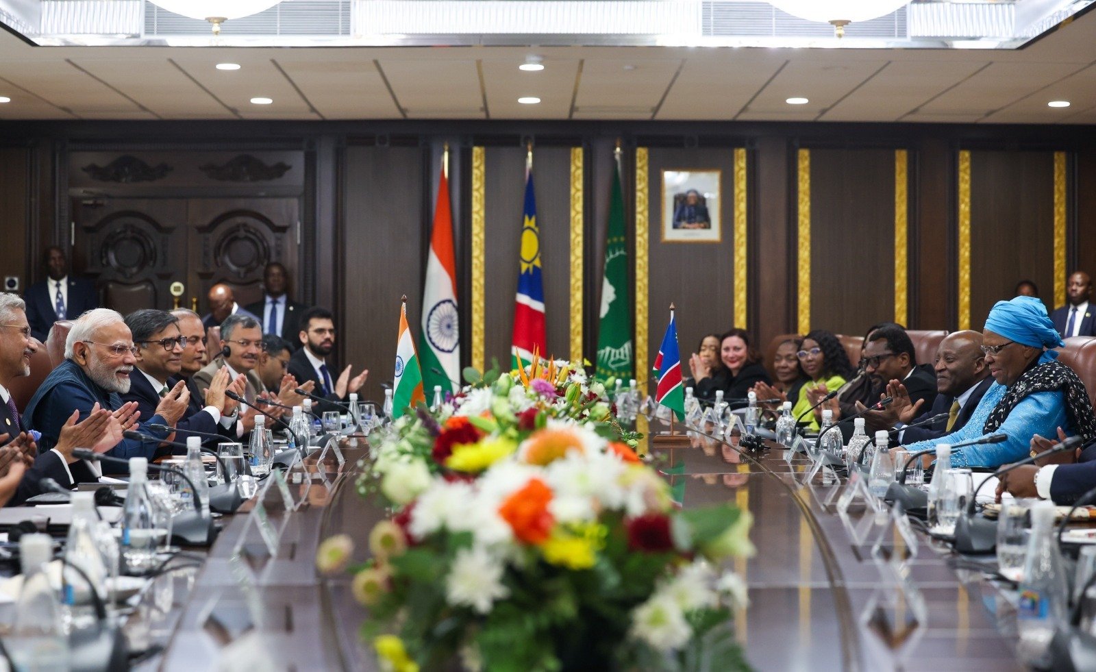 प्रधानमंत्री मोदी की नामीबिया की राष्ट्रपति के साथ वार्ता में दोनों देशों के बीच विभिन्न क्षेत्रों में सहयोग पर चर्चा