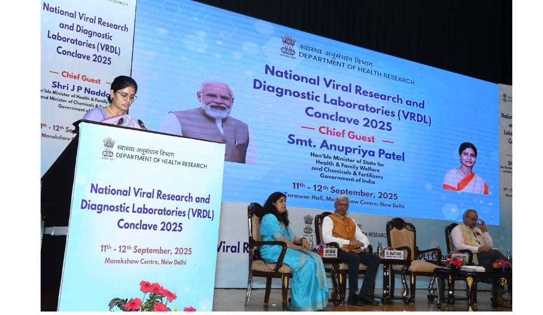 नई दिल्ली में वीआरडीएल कॉन्क्लेव-2025 का उद्घाटन हुआ, अनुप्रिया पटेल बोलीं– स्वास्थ्य अनुसंधान में नए मानक गढ़ रहा है भारत