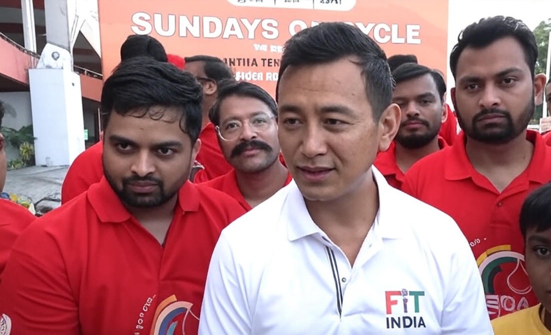 फिट इंडिया संडे ऑन साइकिल : बाइचुंग भूटिया ने बढ़ाया जोश, फिट रहने की दी सलाह
