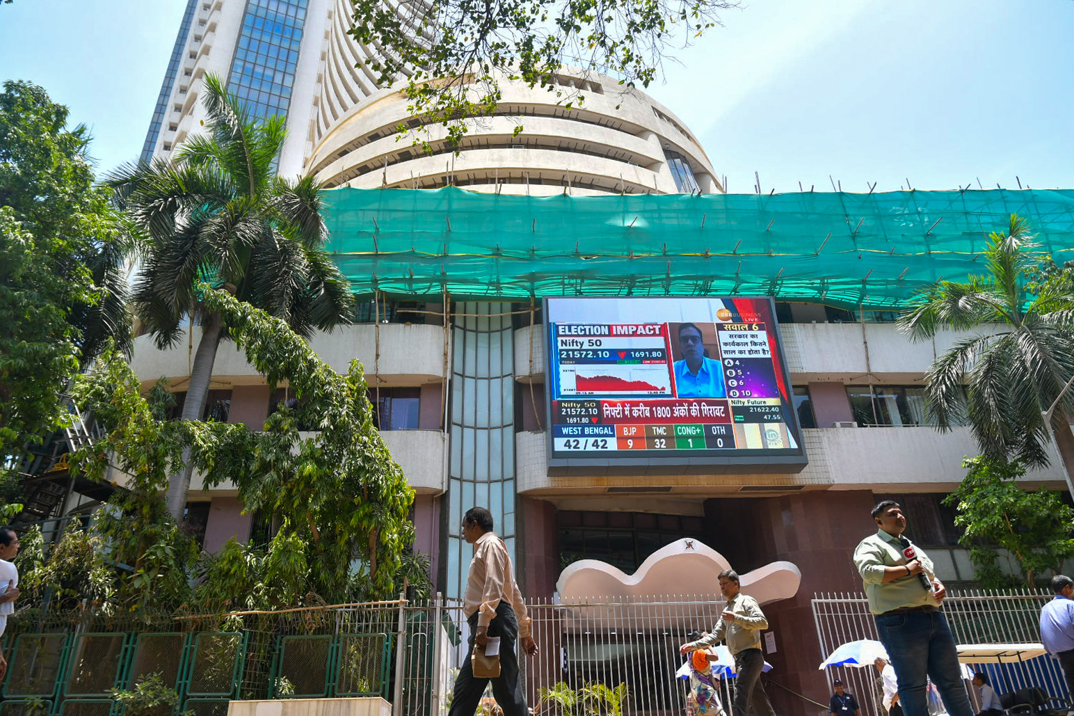 Sensex, Nifty open in green over US-India trade talks, Bihar exit polls