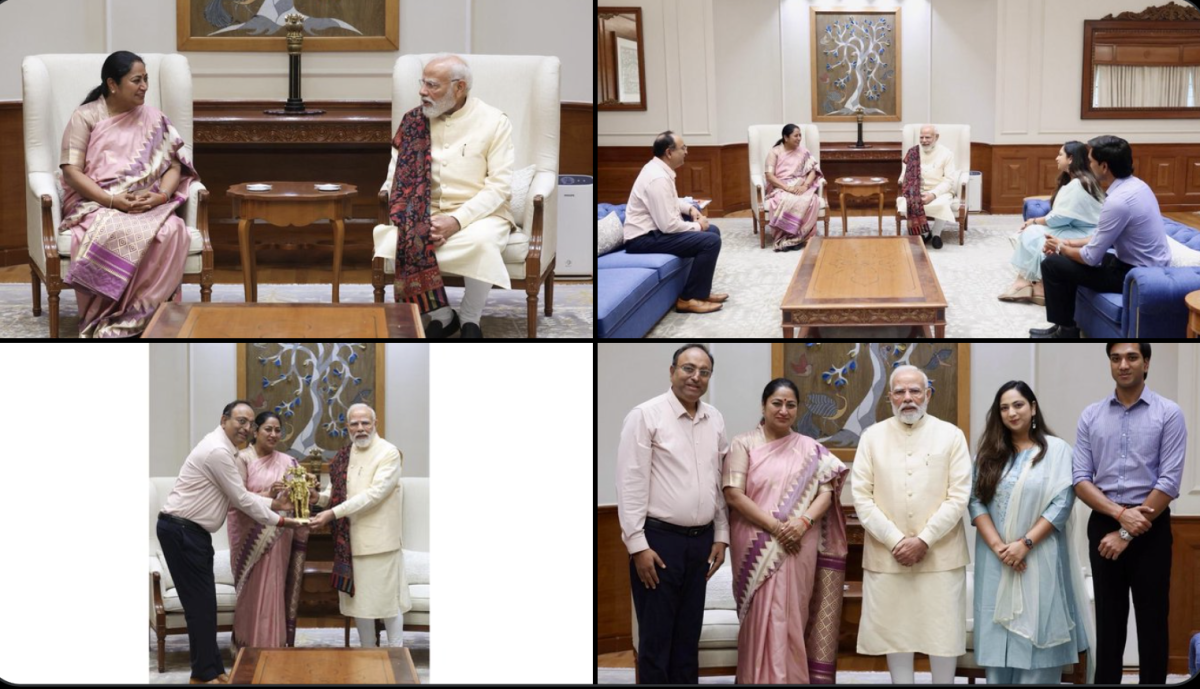 दिल्ली की मुख्यमंत्री ने पीएम मोदी से मिलकर दी दिवाली की बधाई