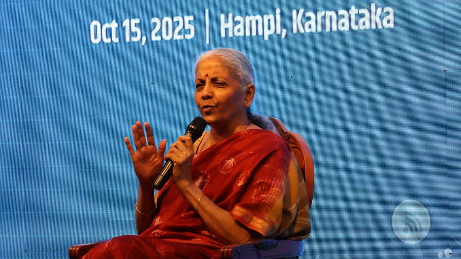 FM Nirmala Sitharaman interacts with PM Internship Scheme interns in Hampi