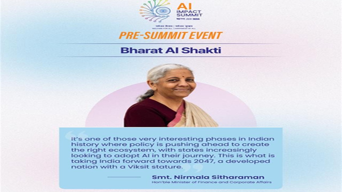दूरदर्शी नेतृत्व के साथ भारत बन रहा ग्लोबल एआई लीडर : वित्त मंत्री सीतारमण
