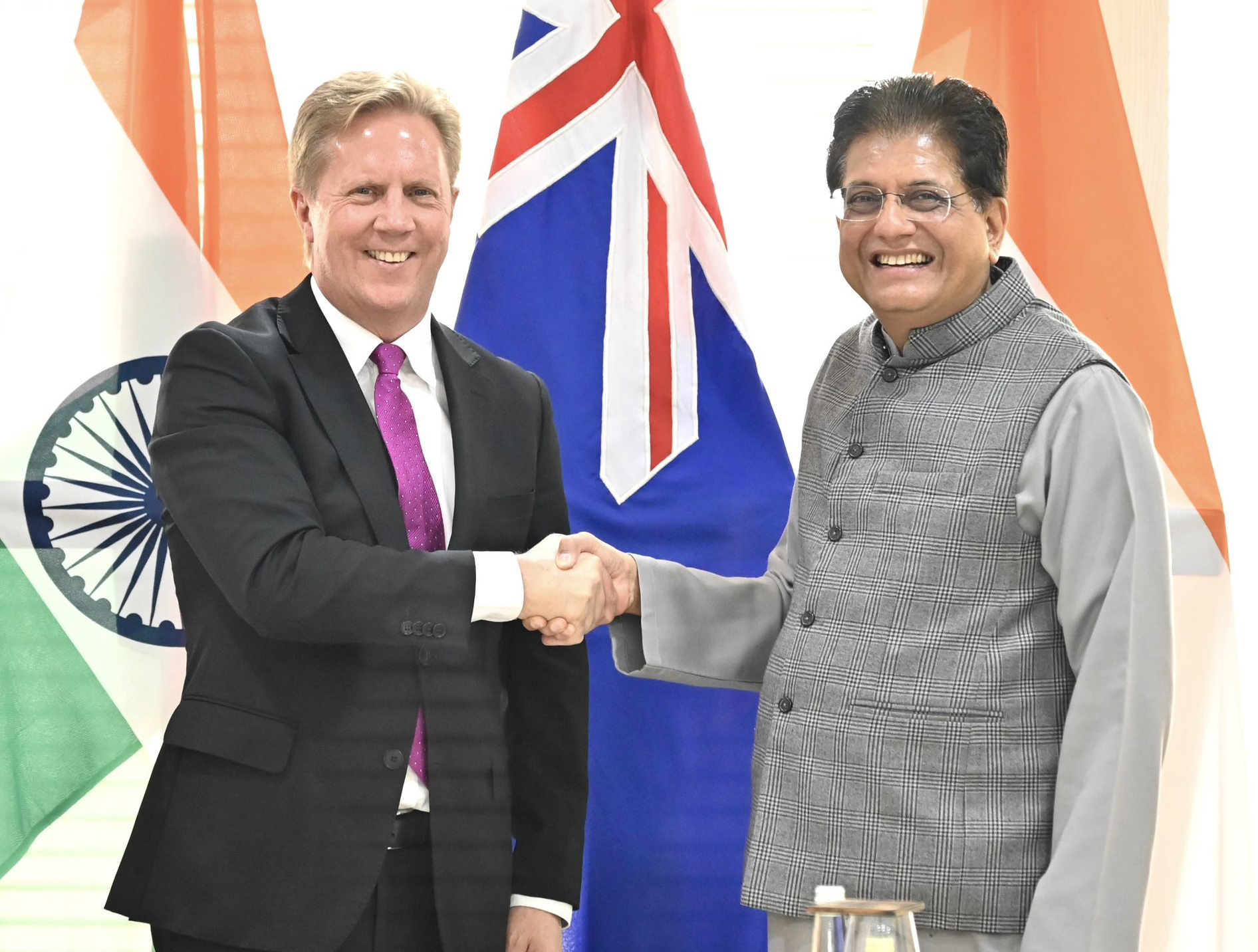 भारत–न्यूजीलैंड FTA से भारत के 100 प्रतिशत निर्यात पर शून्य शुल्क: पीयूष गोयल
