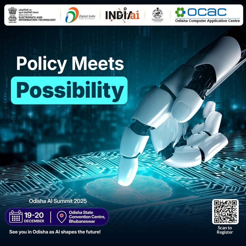 ओडिशा करेगा 19–20 दिसंबर को रीजनल एआई इम्पैक्ट कॉन्फ्रेंस की मेजबानी
