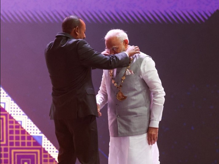 PM Modi conferred Ethiopia’s highest award during his first bilateral visit