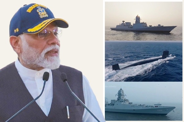 भारतीय नौसेना दिवस : पीएम मोदी ने दी बधाई, कहा- हमारी नौसेना असाधारण साहस और दृढ़ संकल्प का दूसरा नाम है