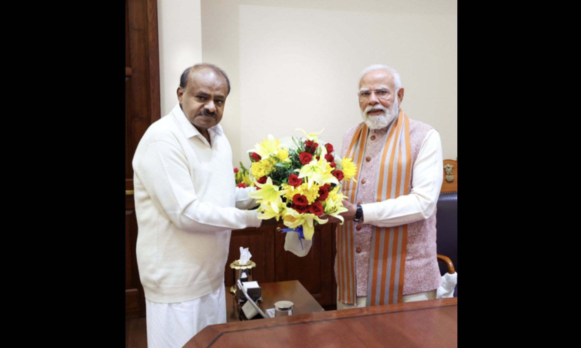 पीएम मोदी ने केंद्रीय मंत्री एच डी कुमारस्वामी के जन्मदिन पर दी बधाई
