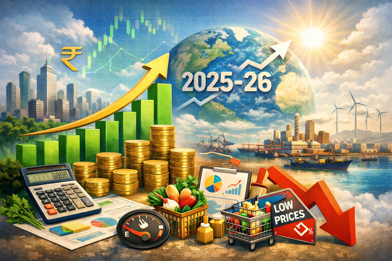 मजबूत ग्रोथ के साथ महंगाई में बड़ी राहत, 2025-26 में रिकॉर्ड निचले स्तर पर रही महंगाई: इकोनॉमिक सर्वे
