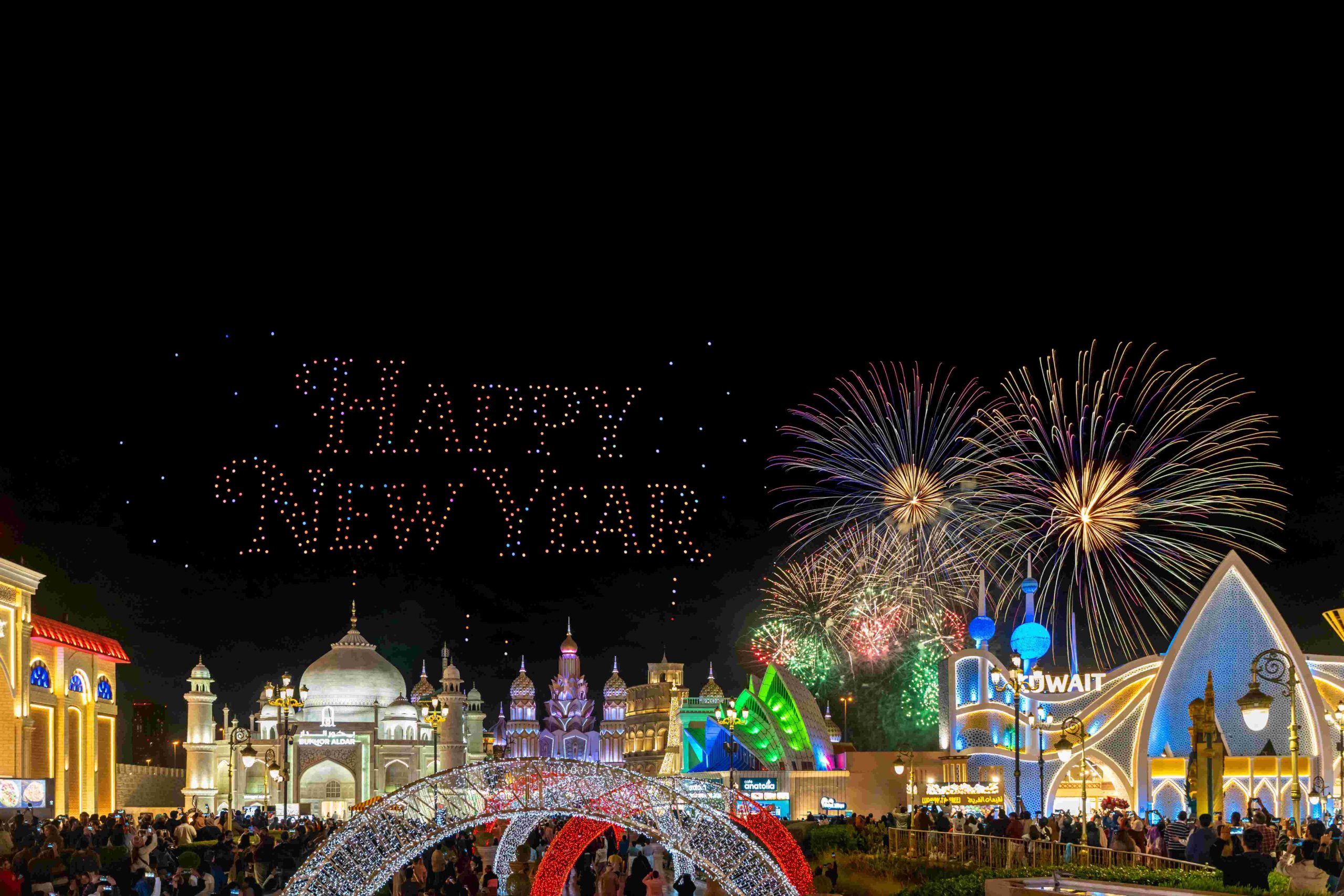 Global Village ushers in 2026 with seven fireworks displays and drone shows