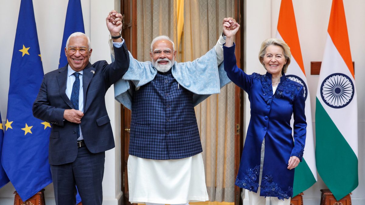 पीएम मोदी की ईयू के नेताओं के साथ मुलाकात में दिखी गर्मजोशी