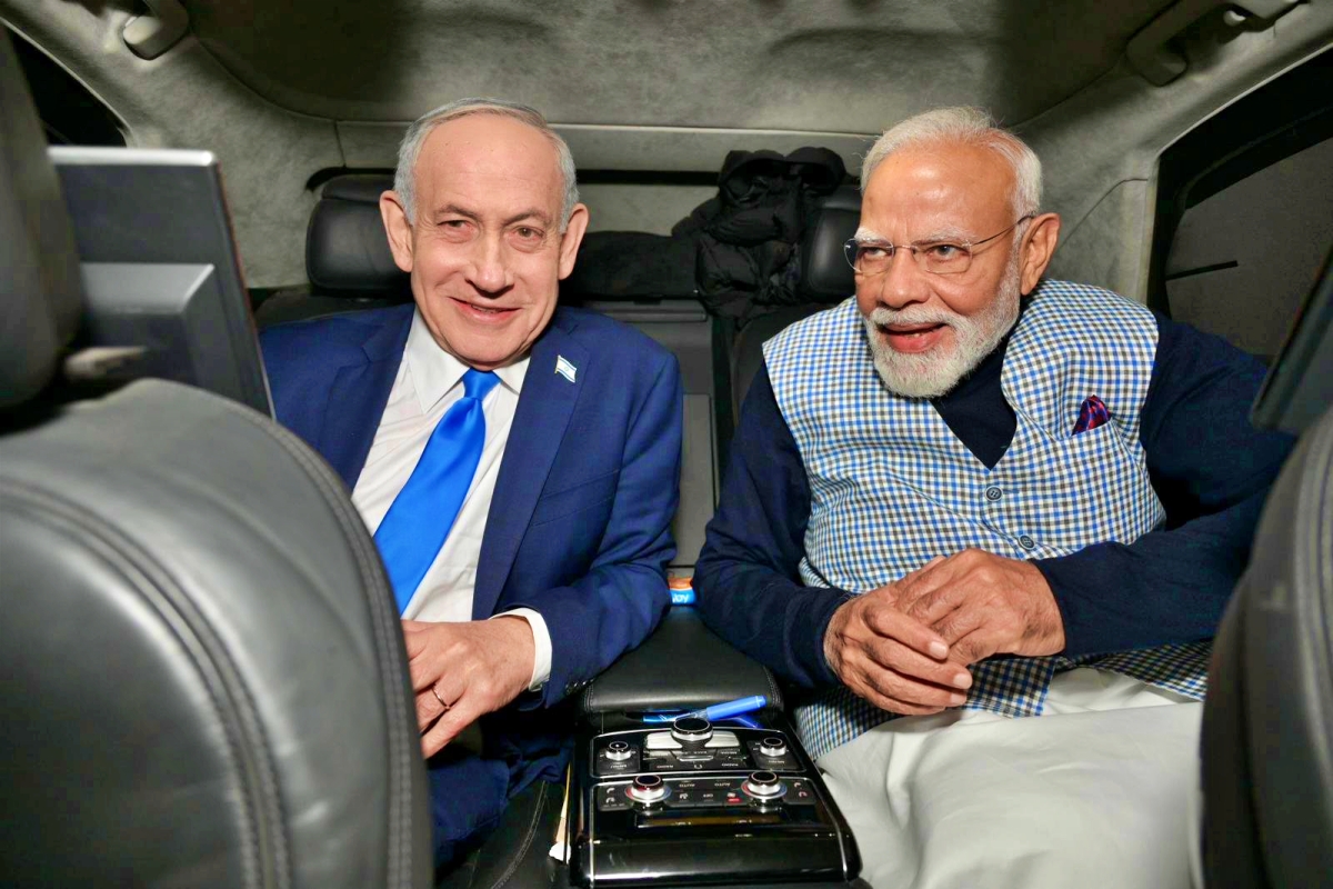 नेसेट में सम्मान के बाद टेक्नोलॉजी प्रदर्शनी देखने पहुंचे मोदी और नेतन्याहू