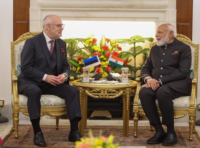 India’s global weight is rising, says Estonia President after meeting PM Modi