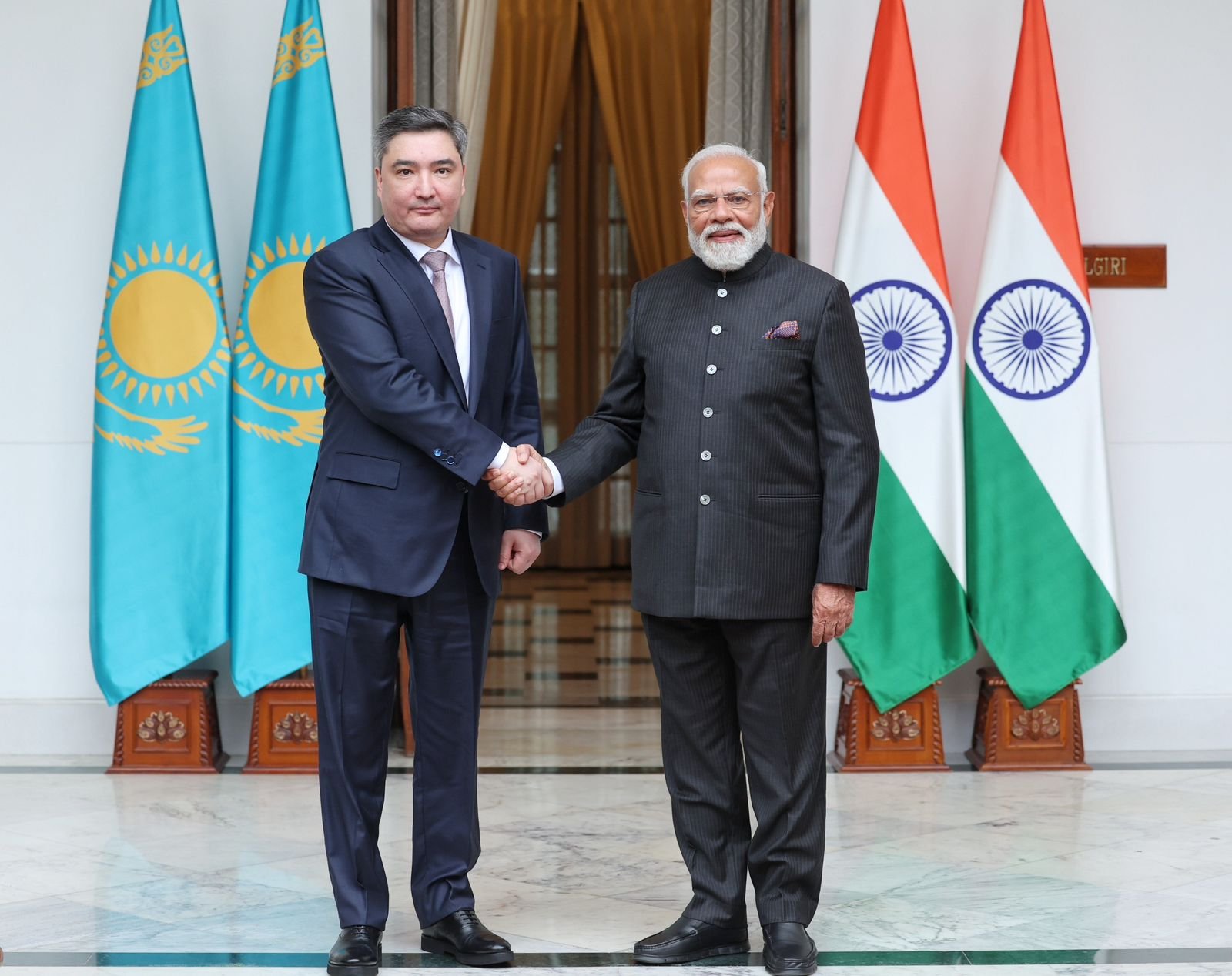 PM Modi, Kazakhstan PM Bektenov Review Ties, Vow to Deepen