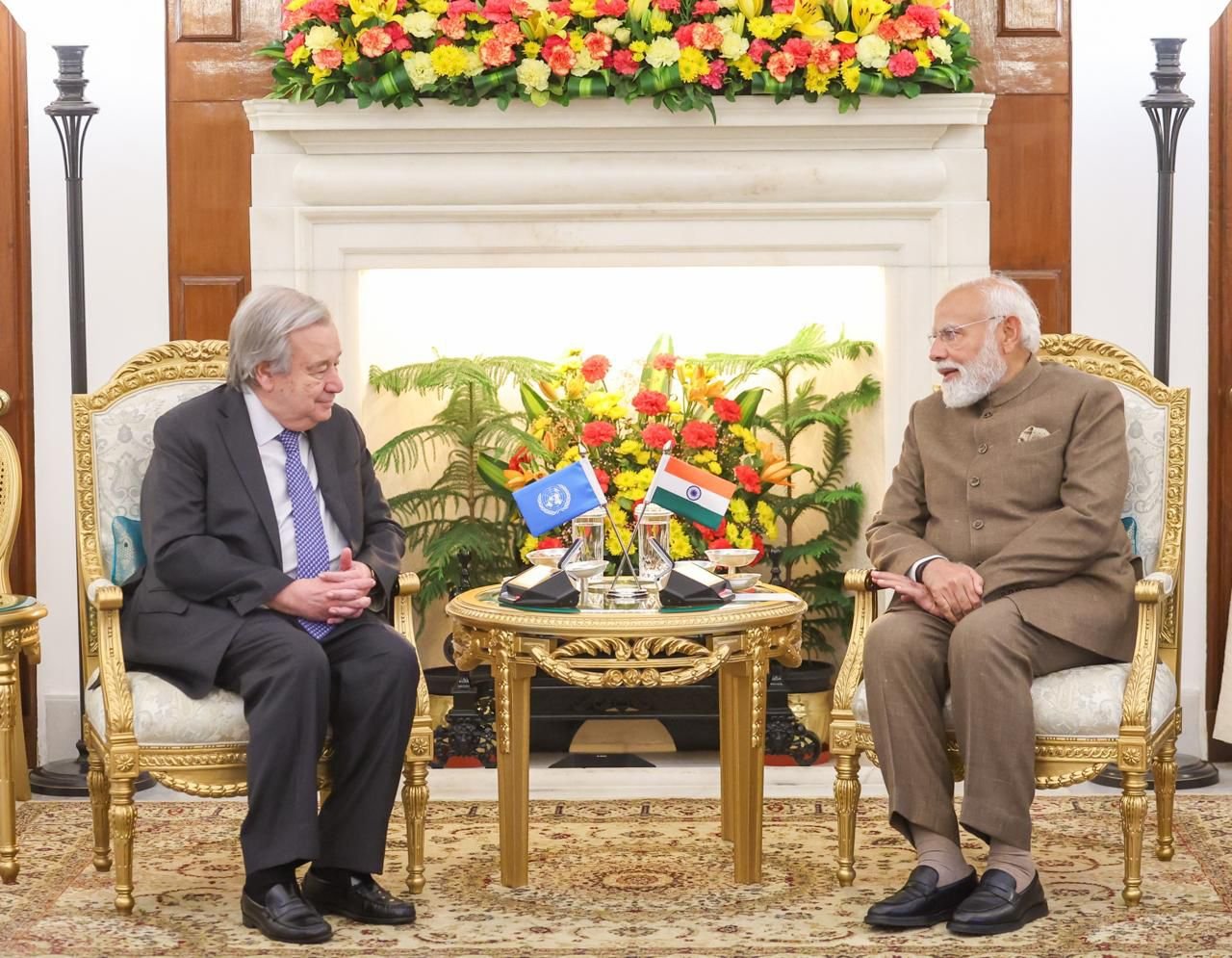 PM Modi and UN Chief Guterres Discuss Human-Centric AI Vision on sidelines of India AI Impact Summit 2026