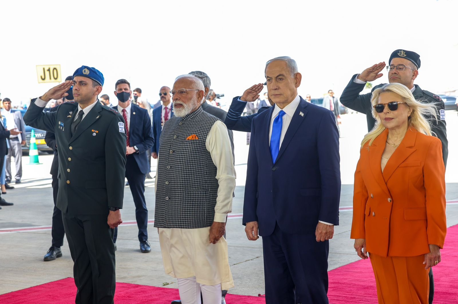 Prime Minister Modi Receives Guard of Honour on Arrival in Israel for State Visit
