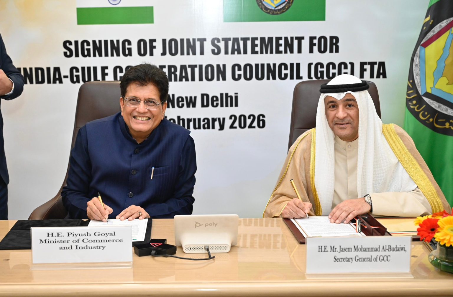 India, GCC sign Joint Statement to begin FTA negotiations