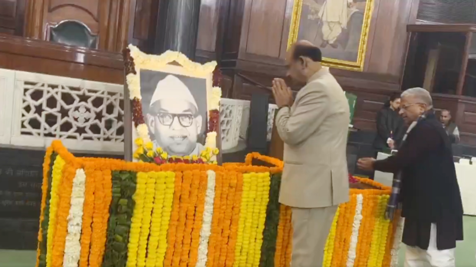 Lok Sabha Speaker Om Birla pays tribute to M. Ananthasayanam Ayyangar