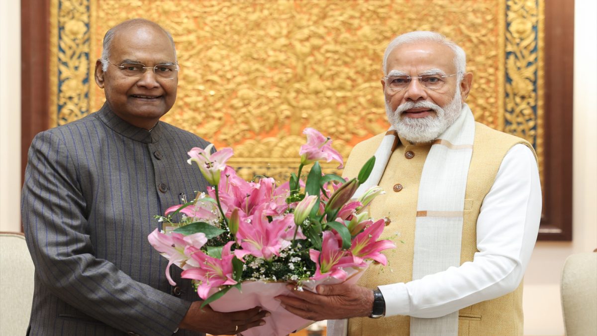 PM Modi meets former President Ram Nath Kovind at ‘Seva Tirtha’