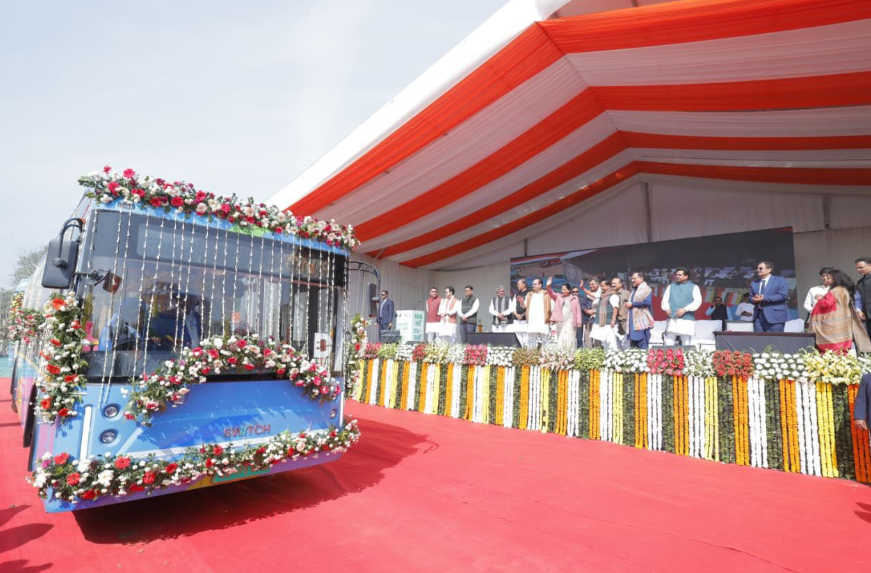 Delhi pushes green mobility with flag-off of 500 electric buses
