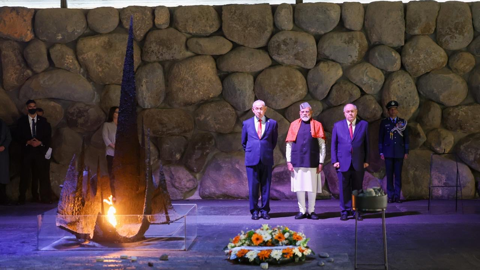 PM Modi pays tribute at Yad Vashem, Israel’s holocaust memorial