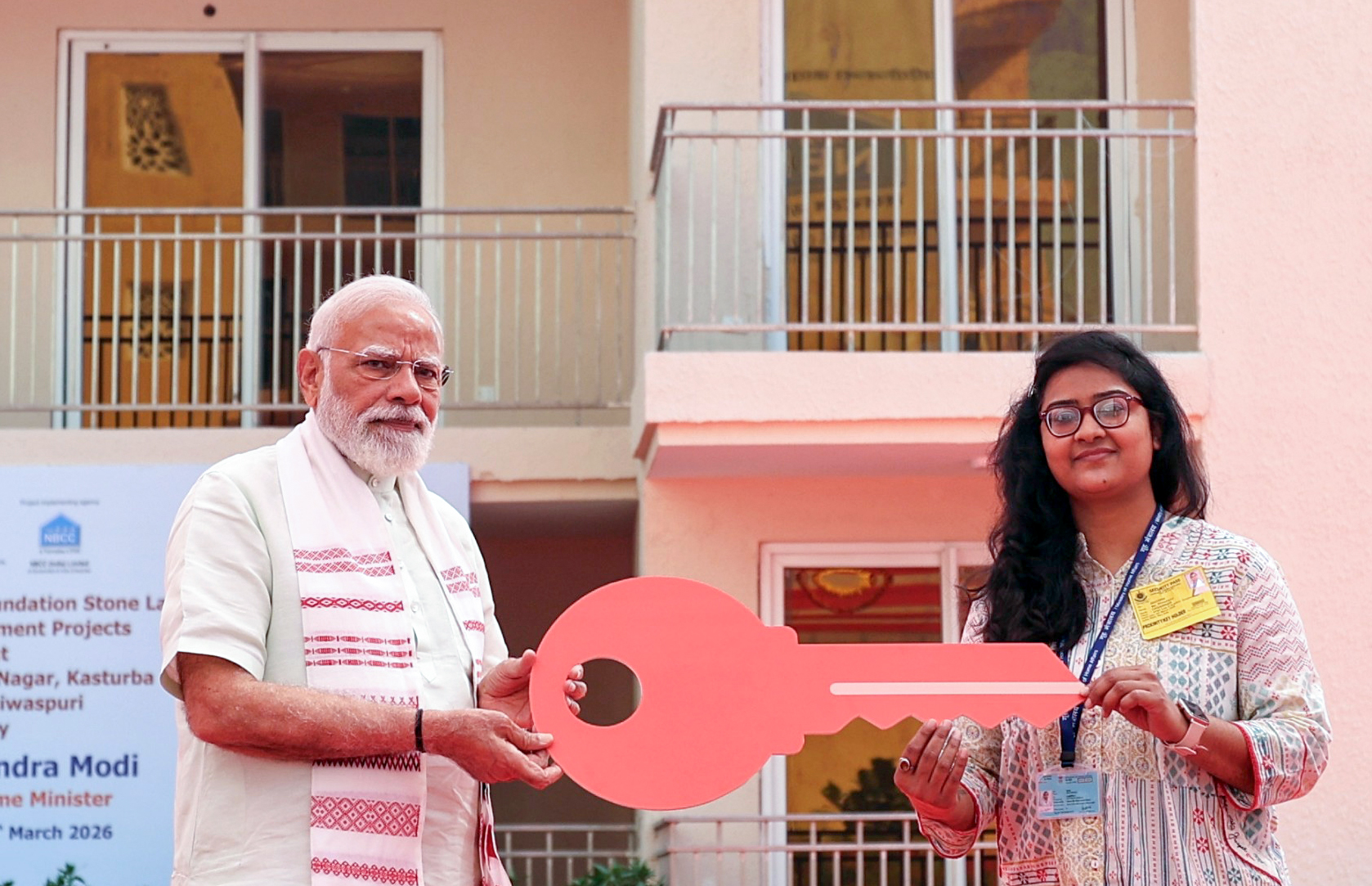 PM Modi hands over GPRA Type-5 quarter keys to women allottees in Sarojini Nagar