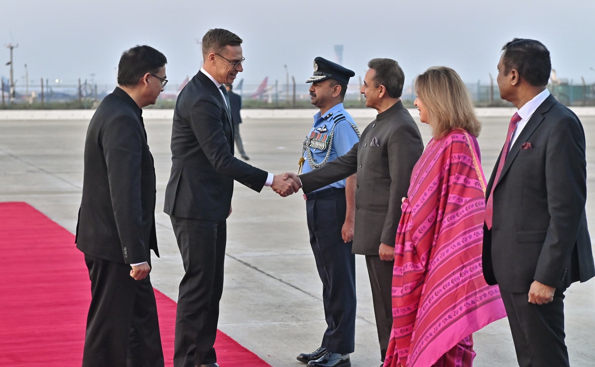 Finland President Alexander Stubb arrives in India on state visit; to keynote Raisina Dialogue
