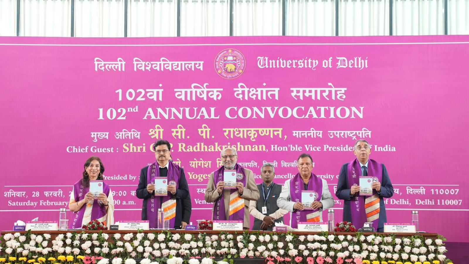 Vice President Radhakrishnan confers degrees on over 1.2 lakh students at Delhi University’s 102nd convocation