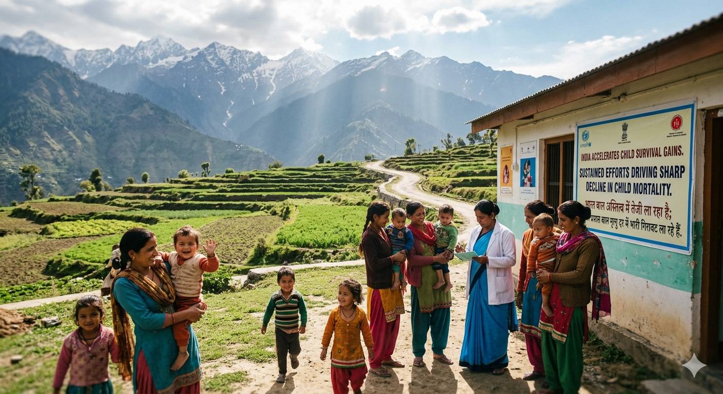 India Accelerates Child Survival Gains; Sustained Efforts Driving Sharp Decline in Child Mortality