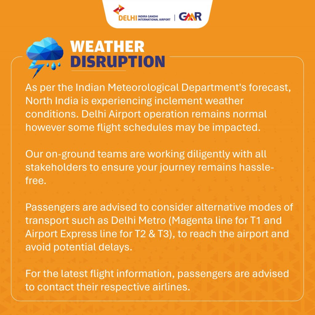 Passenger Advisory