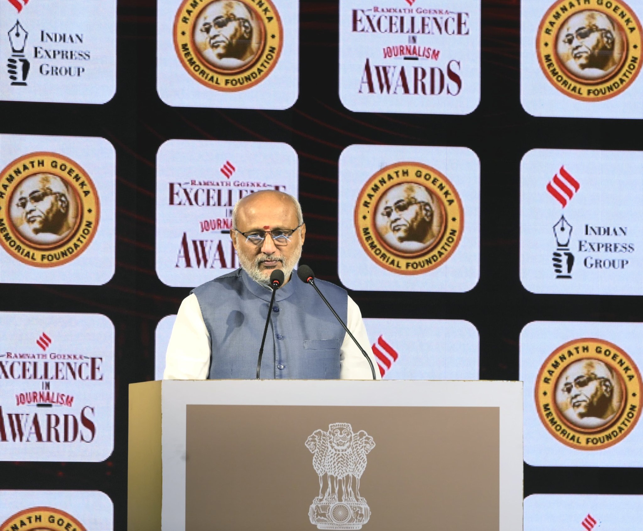 Vice President invokes Ramnath Goenka’s legacy at journalism awards, calls for debate without disruption