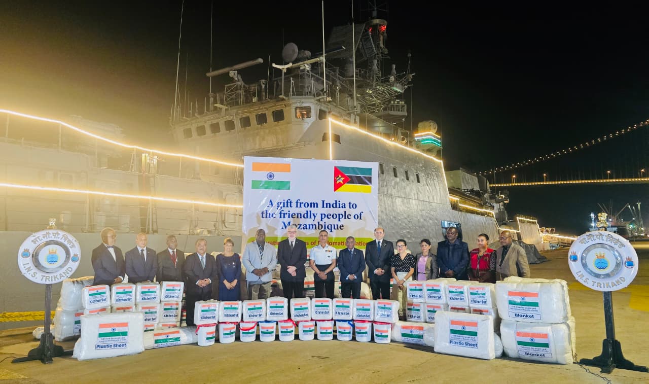 INS Trikand concludes port call at Maputo, holds joint exercises with Mozambique Navy