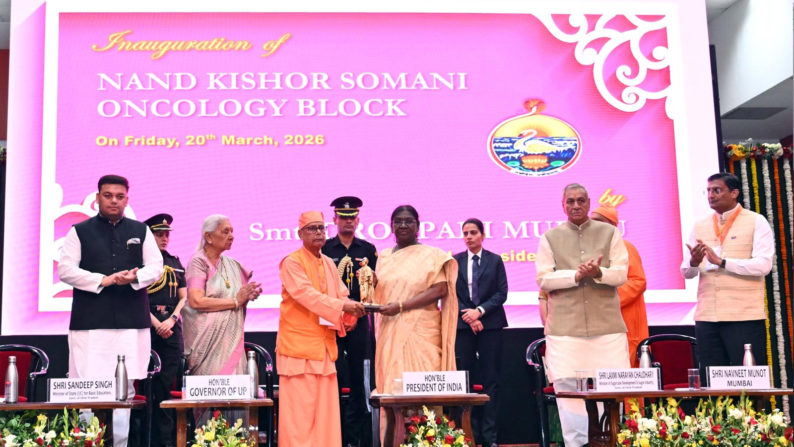 President Murmu inaugurates oncology block at Ramakrishna Mission Sevashram in Vrindavan
