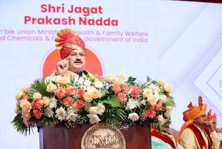 J.P. Nadda urges graduates at Teerthanker Mahaveer University convocation to serve society during India’s Amrit Kaal