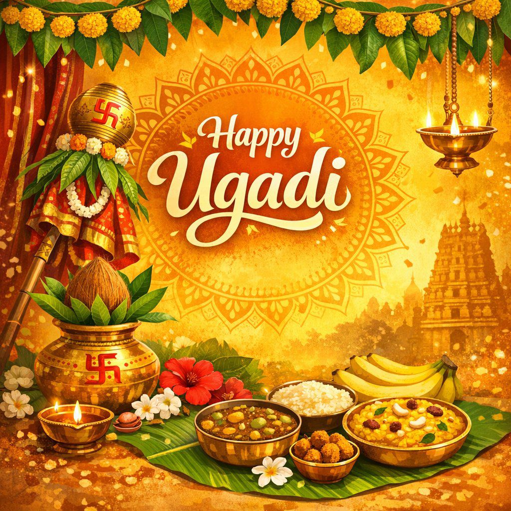 Devotees offers prayers in temples across South India on Ugadi