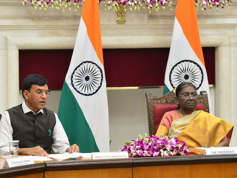 Sports Min Mandaviya shares Prez Droupadi Murmu’s vision to turn tribal talent into global sporting power
