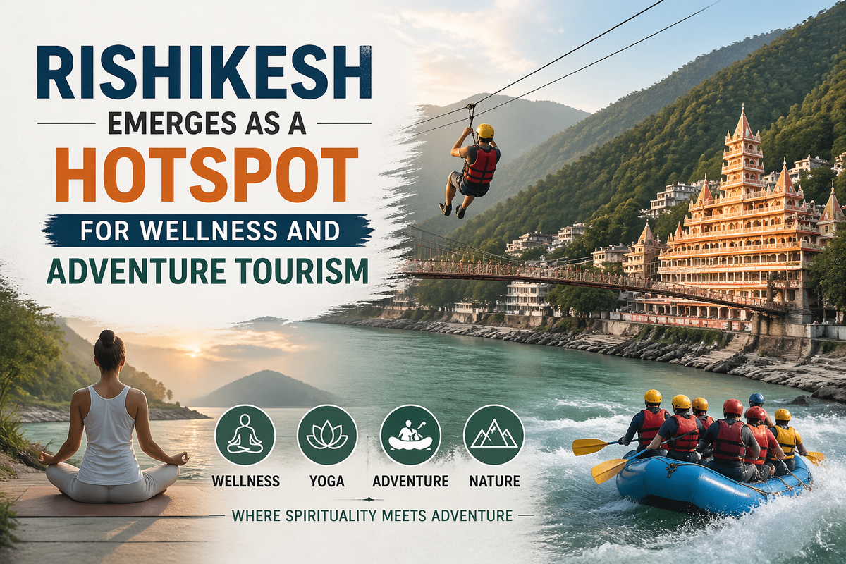Rishikesh emerges as a hotspot for wellness and adventure tourism