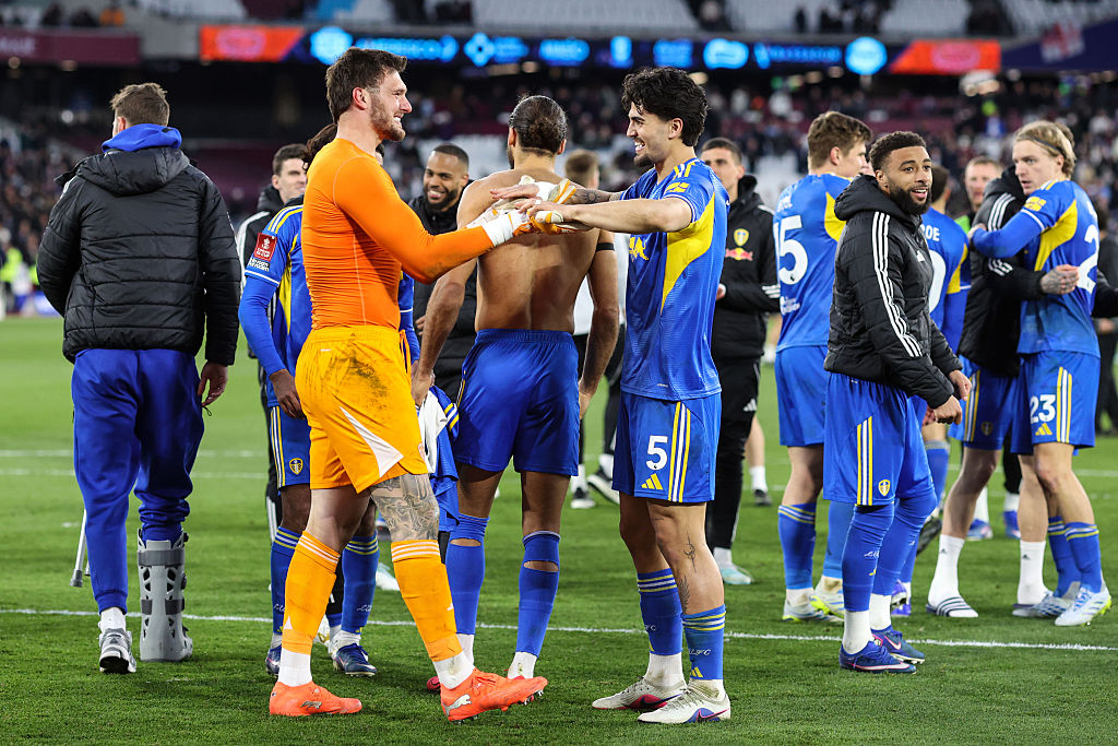 Perri’s penalty heroics help Leeds beat West Ham to reach FA Cup semis