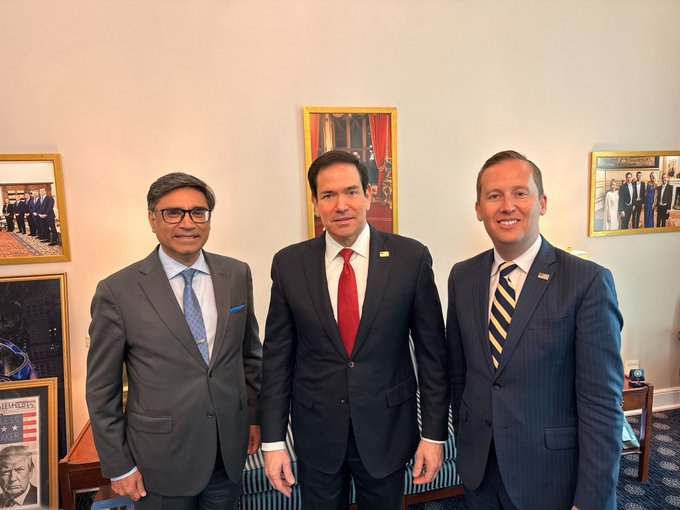 Foreign Secretary Misri discusses India-US cooperation with FBI Director Kash Patel, Under Secy Allison Hooker