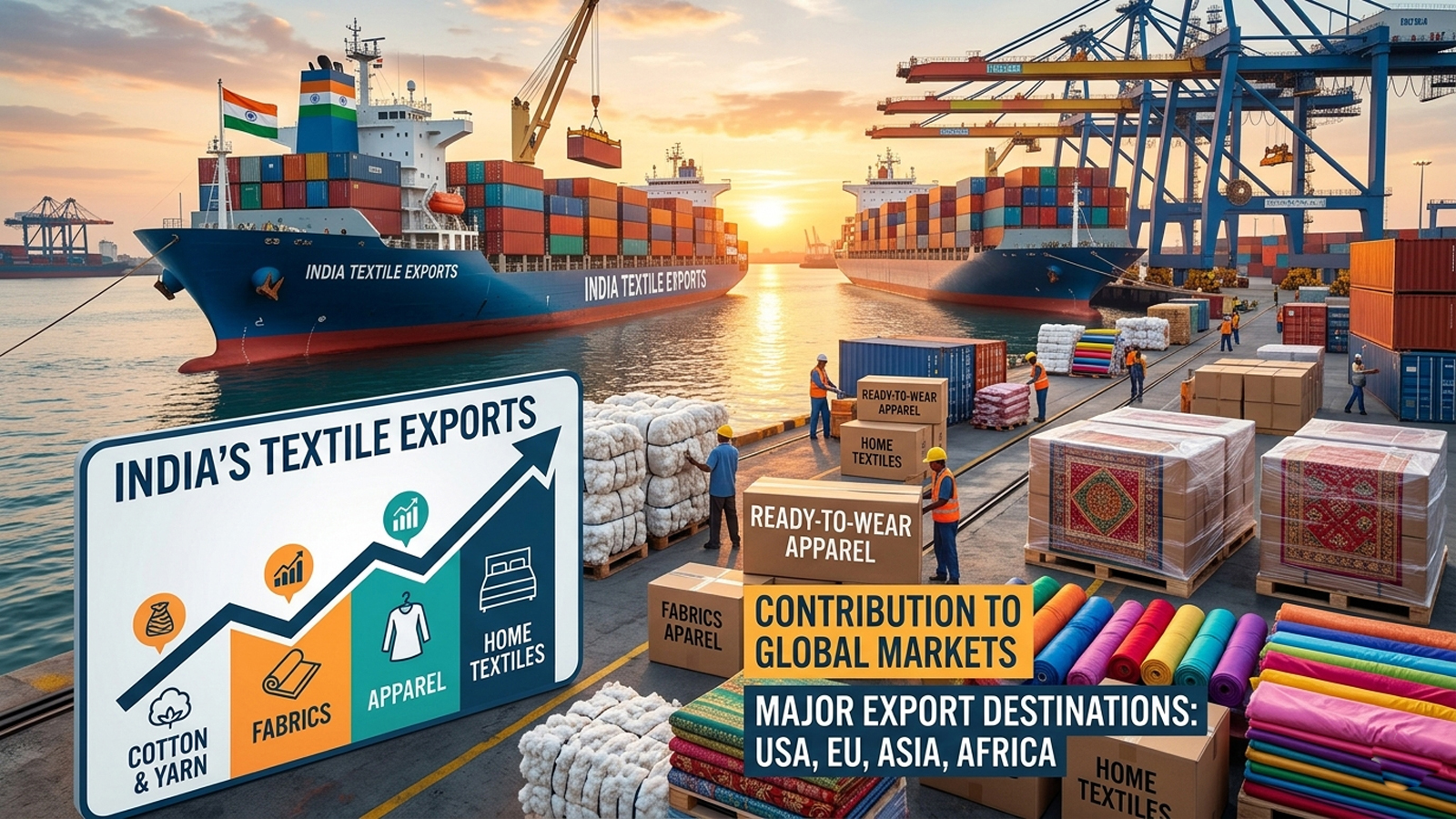 India’s textile exports grow 2.1% in FY 2025-26, driven by global demand and policy support