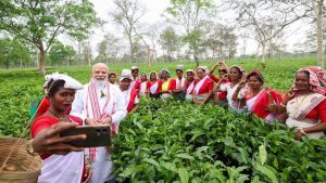 PM Modi visits tea garden in Assam’s Dibrugarh, calls it a ‘memorable experience’