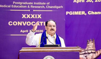 J.P. Nadda highlights India’s healthcare expansion during PGIMER Chandigarh convocation
