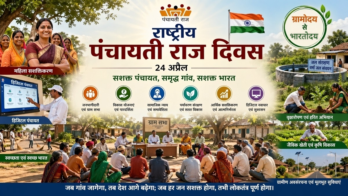 राष्ट्रीय पंचायती राज दिवस: भारतीय लोकतंत्र की ग्रामोदय से भारतोदय तक की यात्रा