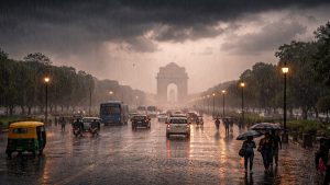 एनसीआर में मौसम का बदला मिजाज, आसमान पर छाए काले बादल, हल्की बूंदाबांदी से मिली लोगों को राहत