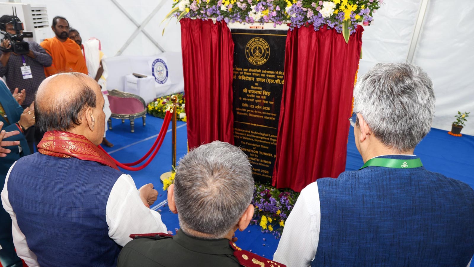 Rajnath Singh lays foundation stone of tunnel in Visakhapatnam to boost naval research