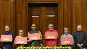 Vice President Radhakrishnan releases Sudha Murty’s book on Parliament murals