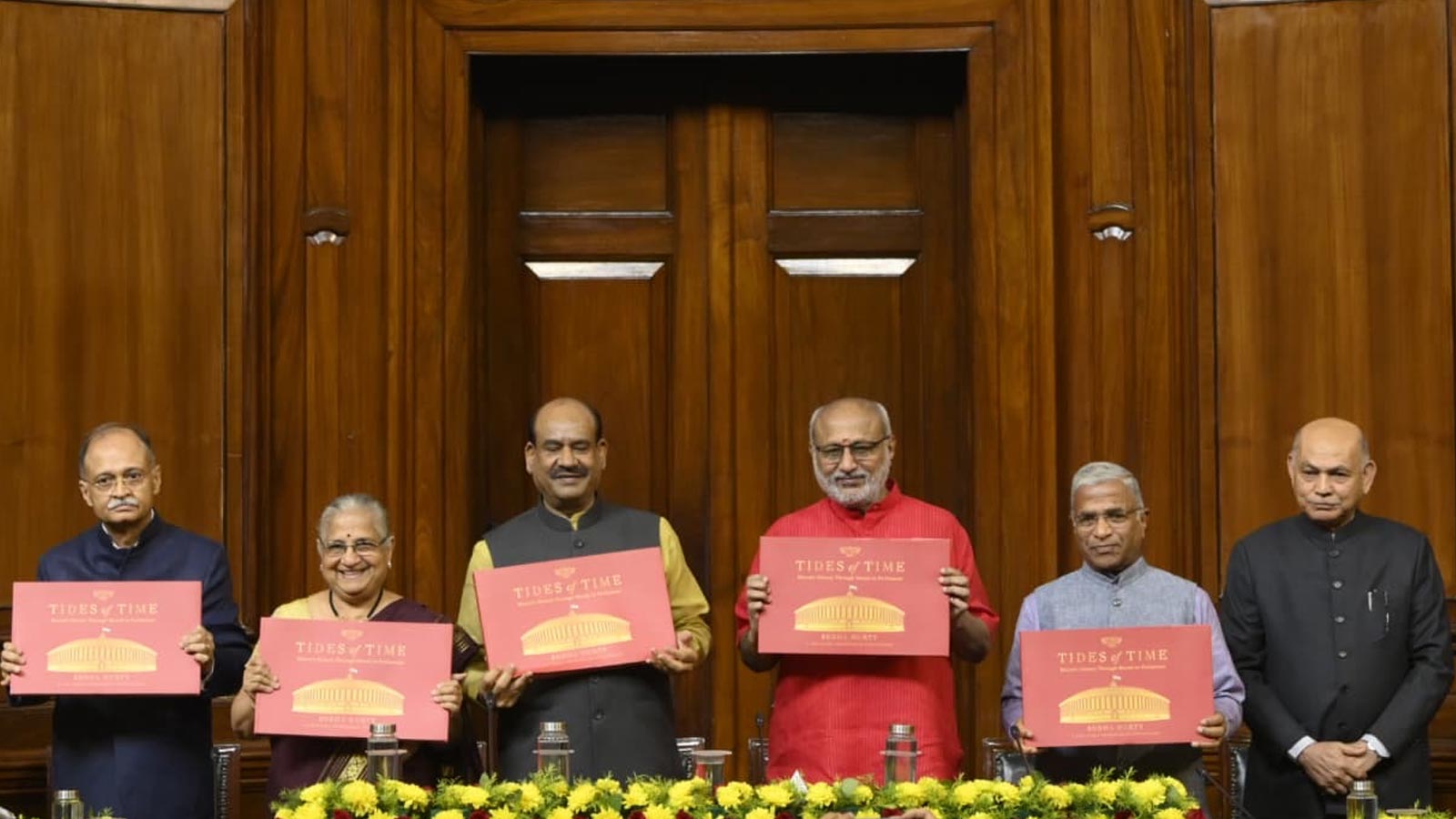 Vice President Radhakrishnan releases Sudha Murty’s book on Parliament murals