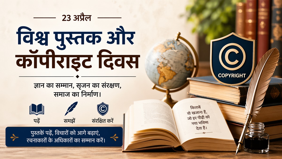 विश्व पुस्तक और कॉपीराइट दिवस : ज्ञान, सृजन और संरक्षण की वैश्विक चेतना